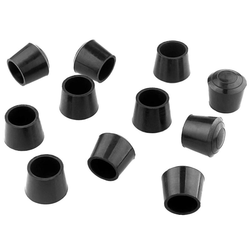 CertBuy 32 PCS 7/8 inch Round Chair Leg Tips Caps, CBTONE Anti-Slip Black Rubber Table Feet Covers Chair Leg Protectors - Image 2